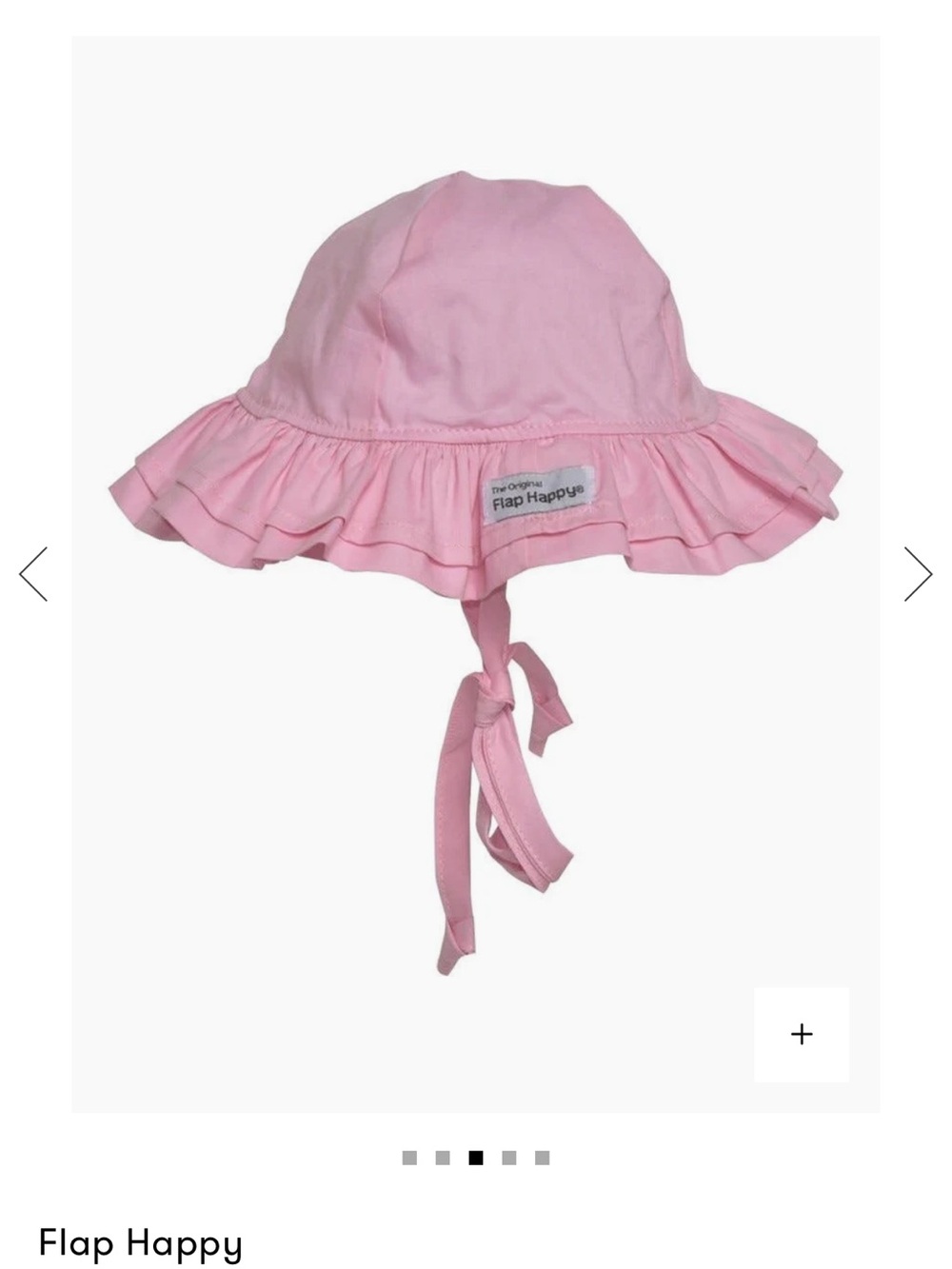 Flap Happy Pink Ruffle Sun Hat - infant / toddler